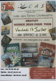 CCAS - SOIRÉE JEUX