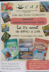CCAS - SOIRÉE JEUX