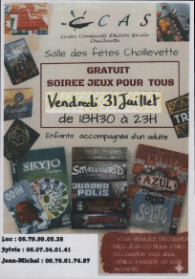 CCAS - SOIRÉE JEUX