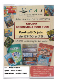 CCAS - SOIRÉE JEUX
