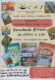 CCAS - SOIRÉE JEUX