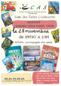 CCAS - SOIRÉE JEUX 