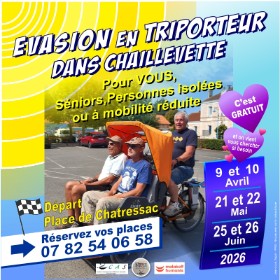 TRIPORTEUR  avec l' Heure Civique 